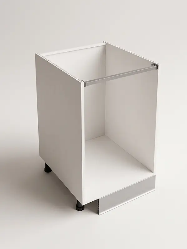 AquaBox cabinet box in white, shown open-fronted from a three-quarter angle