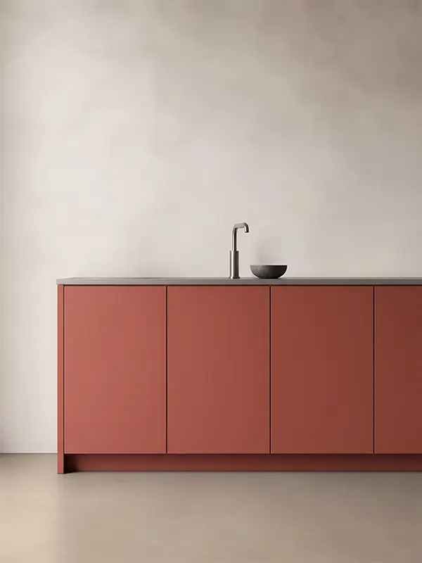 Kitchen with Flatte slab doors